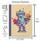 Robot With Two Flowers Journal Notebook - Matte Hardcover product 2